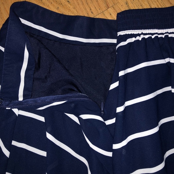 Maison Jules Striped Circle Skirt Navy White - Picture 6 of 7